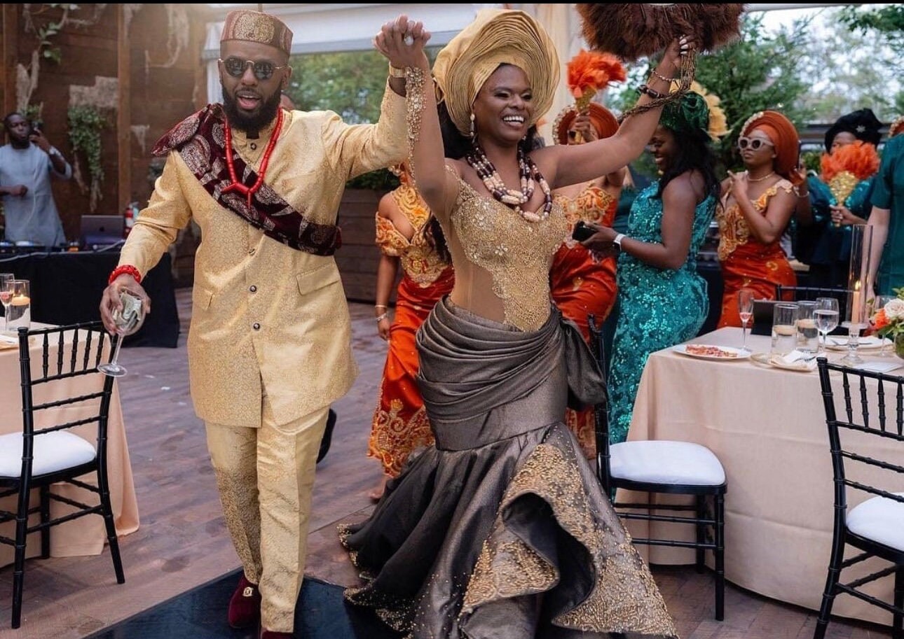 Couple African Outfit, Couple Engagement,nigerian Wedding, George Igbo ...