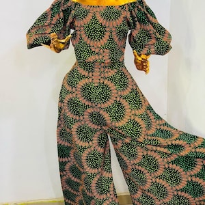 African dress,jumpsuit, African bubu pants, African bestfriends dress, African print dress, Ankara, short gown