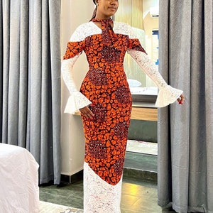 African mermaid dress, Ankara gown, African gown, African prom dress, African print dress