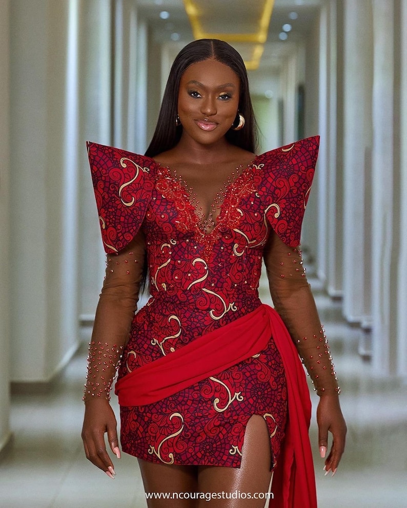 African Mermaid Dress, Ankara Gown, Gown, African Classy Dress, African ...