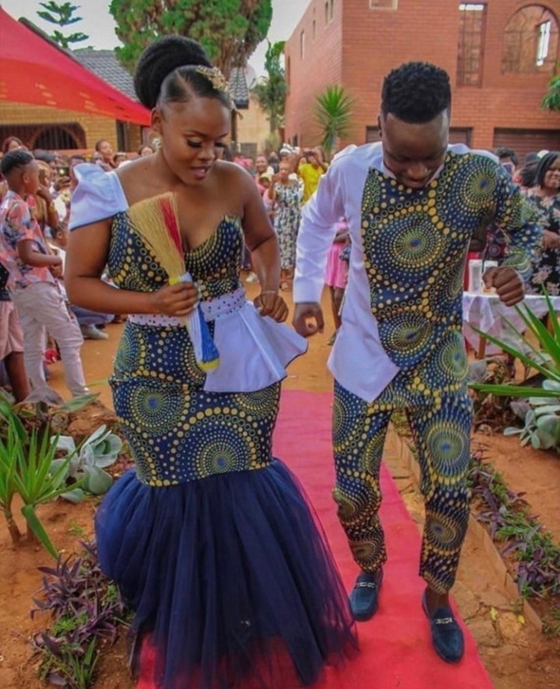 Couple African Outfit African Couple Engagement Outfitankara - Etsy