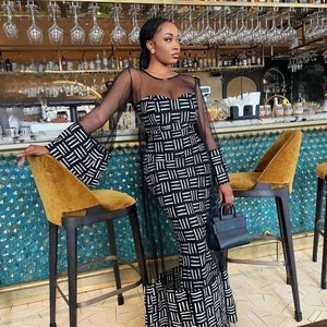 African mermaid dress, Ankara gown, African gown, African prom dress, African print dress