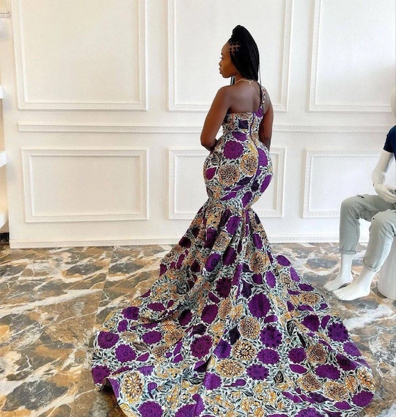 African Mermaid Dress, Ankara Gown, African Maxi Mermaid Gown, African Prom  Dress, African Maxi Print Dress, Prom 2023 Dress - Etsy