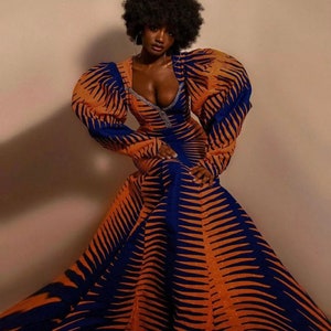 African mermaid dress, Ankara gown, African gown, African prom dress, African print dress