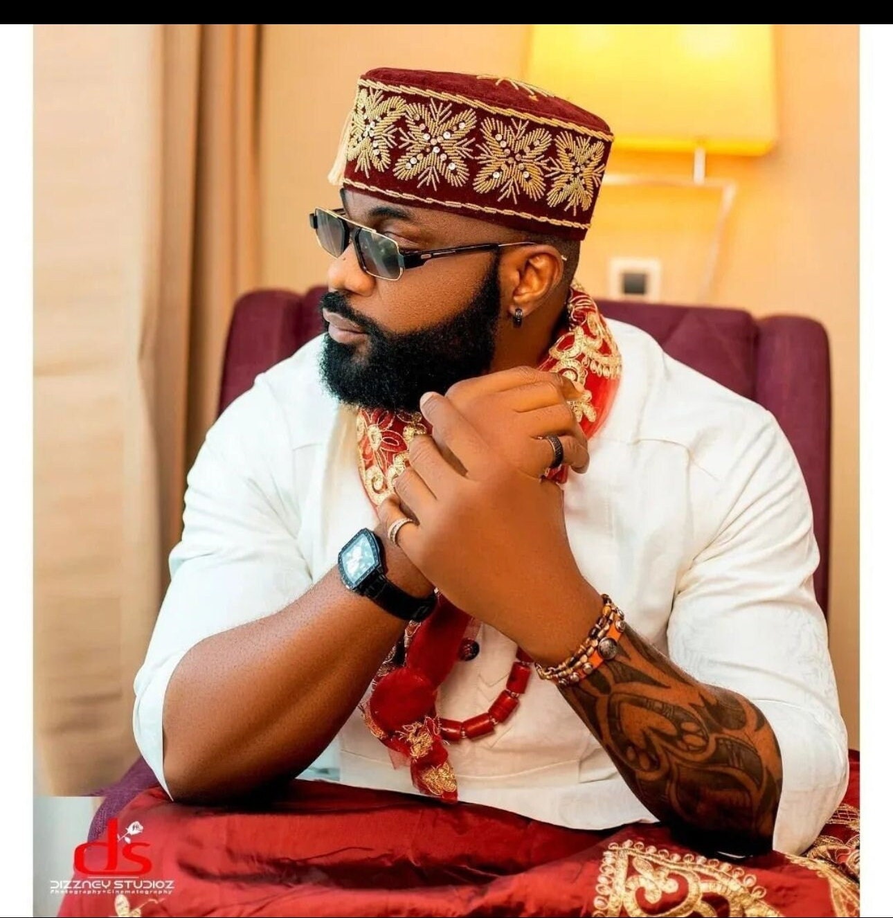 Velvet Cap, Hausa Cap,isi Agu Hat| Igbo Hat, Fulani Hat  display picture 2