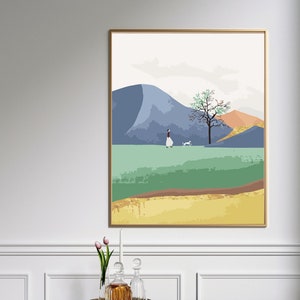 Moutain Paint by Number  - Paint by Number Kit Adult | DIY Oil Painting | DIY Kit - Handmade Wall Decor -Christmas GIft