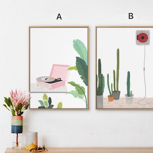 Minimalistisches Malen nach Zahlen Kit: DIY Ölbild, Wanddekoration