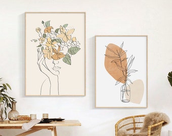 Minimalist Paint by Number - Paint by Number Kit Adult | DIY Oil Painting | DIY Kit - Wall Decor -Christmas GIft