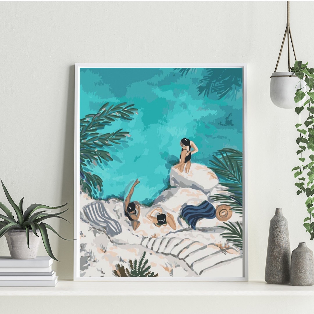 Summer Time Paint by Number Paint by Number Kit Adult DIY Oil Painting