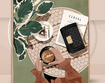 Modern Girl Paint by Number - Paint by Number Kit Adult  | DIY Oil Painting | DIY Kit - Wall Decor -Christmas GIft