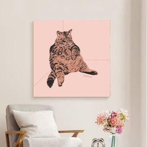Siamese Cat Paint by Number Kit: DIY Oil Painting, Minimalist Art