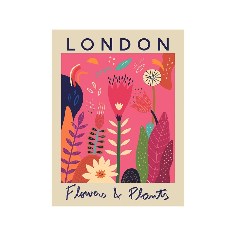 Vintage Style Paint by Number Floral Paint by Number Kit Etsy