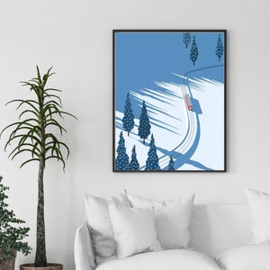 Winter Train Paint by Number Kit: DIY Oil Painting, Handmade Home Decor