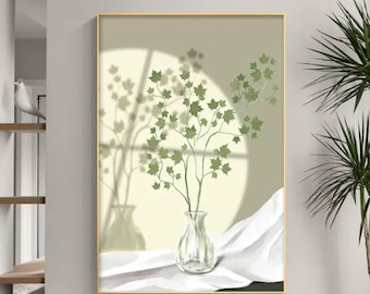 DIY Floral Paint by Number Kit: Handmade Wall Art