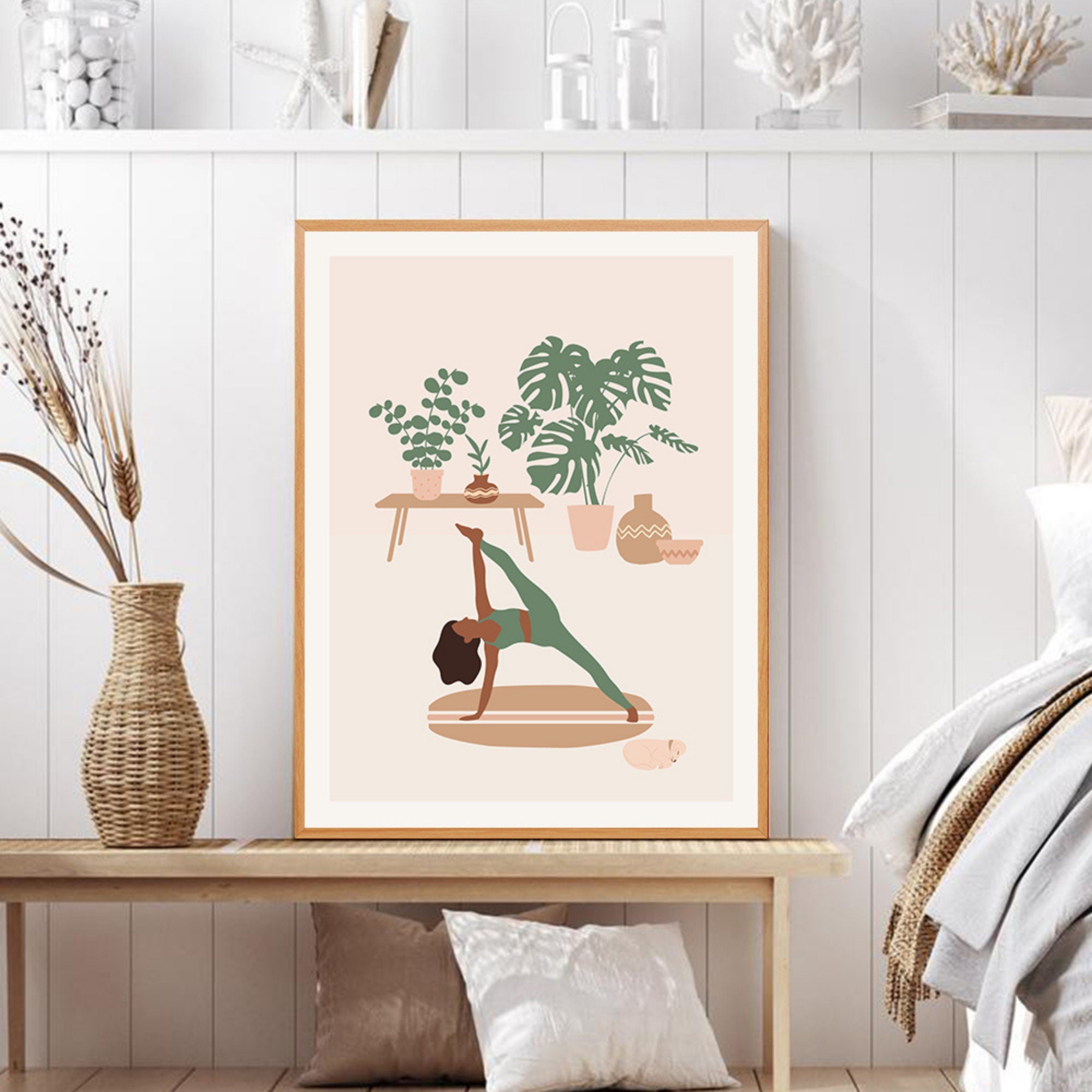 Yoga Malen Nach Zahlen Set – DIY Ölgemälde, 40x50 Cm