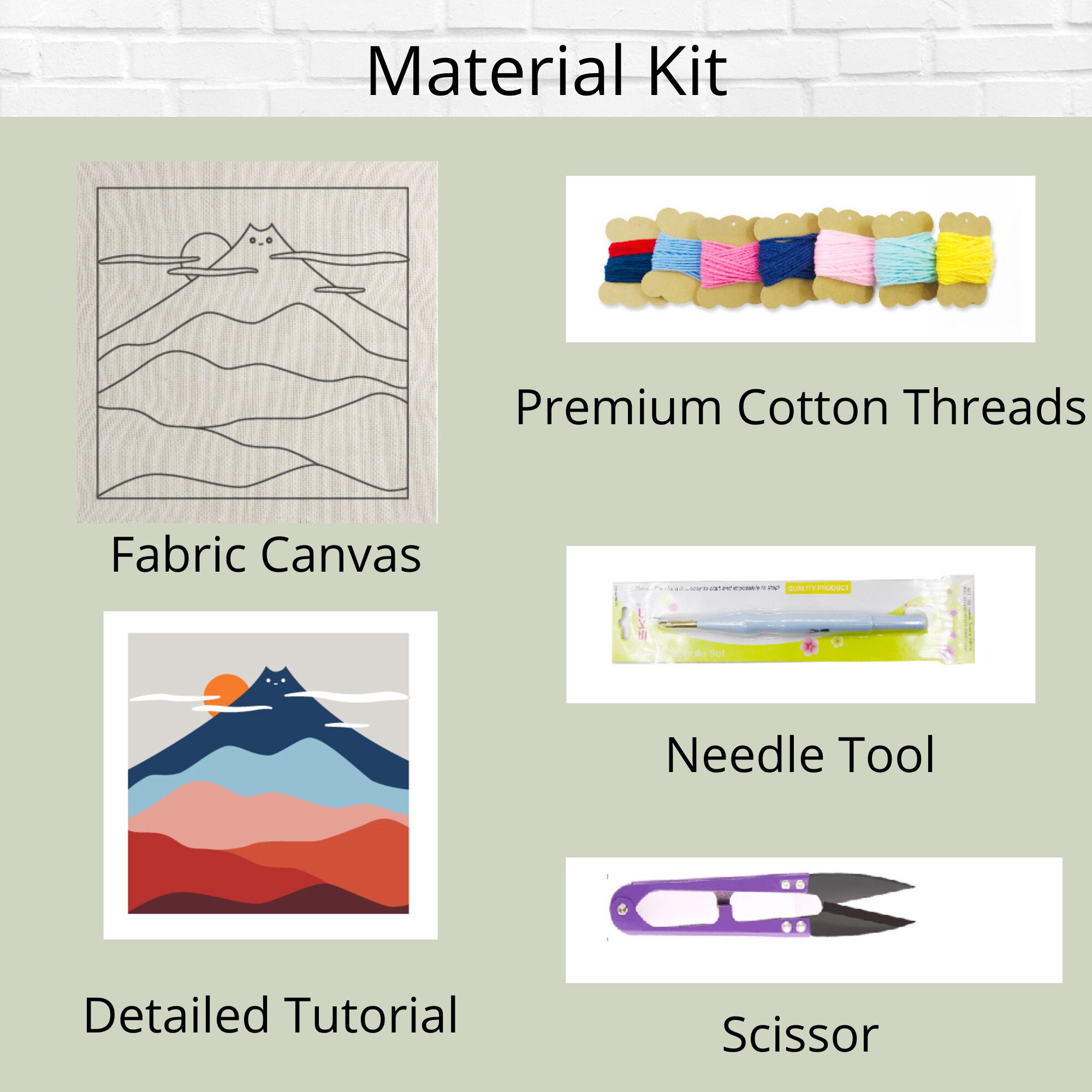 Beginner Punch Needle Kit: Minimalist DIY Wall Decor (12"x16") - Etsy