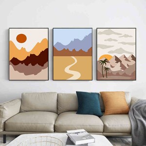 Mountain Paint by Number Kit: DIY Oil Painting, Wall Decor