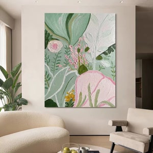 Flower Paint by Number - Paint by Number Kit Adult | DIY Oil Painting | DIY Kit - Handmade Wall Decor -Best Gift