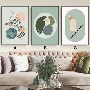Minimalist Paint by Number Kit: DIY Oil Painting, Handmade Home Decor