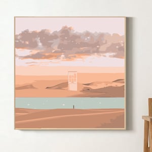 Sunset Paint by Number -  Paint by Number Kit Adult | DIY Oil Painting | DIY Kit - Handmade Wall Decor -