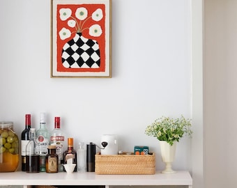 Floral Punch Needle Kit for Beginners: DIY Wall Decor (12"x10")