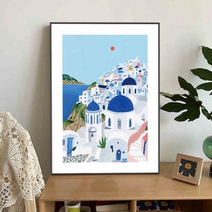 Bohemia Paint by Number - Morocco View Paint by Number Kit Adult | DIY Oil Painting | DIY Kit - Minimalist Wall Decor -Christmas GIft