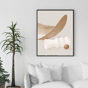 Minimalist Paint by Number Kit: DIY Oil Painting, Handmade Home Decor