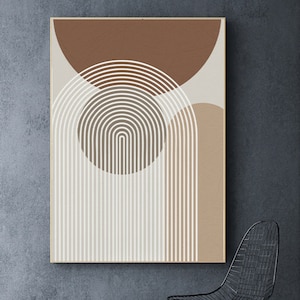 Minimalist Paint by Number Kit: DIY Oil Painting, Wall Decor, Healing Activity Kit (beginner-friendly)