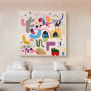 Floral Paint by Number Kit: DIY Oil Painting, Handmade Wall Decor