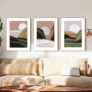 Mountain View Paint by Number Kit: DIY Oil Painting, Wall Decor