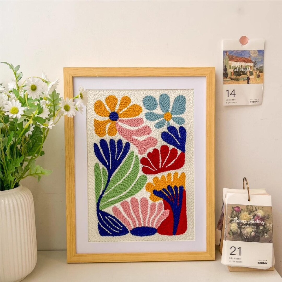 Beginner Punch Needle Kit: Minimalist DIY Wall Decor (12"x16") - Etsy