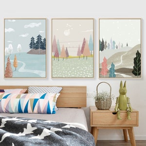Mountain View Paint by Number Kit: DIY Oil Painting, Wall Decor