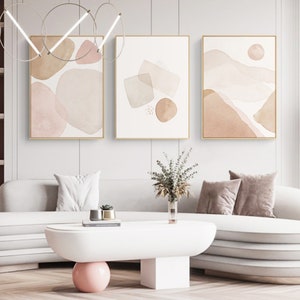 Minimalist Mountain Paint by Number Kit: DIY Oil Painting Wall Decor