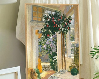 Nature View Paint by Number Kit: DIY Oil Painting, Minimalist Wall Art