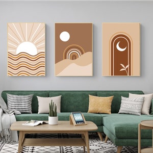 Abstract Paint by Number Kit: DIY Oil Painting, Minimalist Wall Decor
