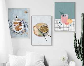 Tea Time Paint by Number Kit: Dessert DIY Oil Painting