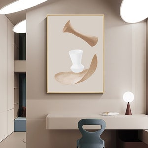 Minimalist Paint by Number Kit: DIY Abstract Oil Painting