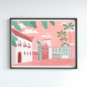 Morocco City View Paint by Number Kit: DIY Oil Painting, Home Decor
