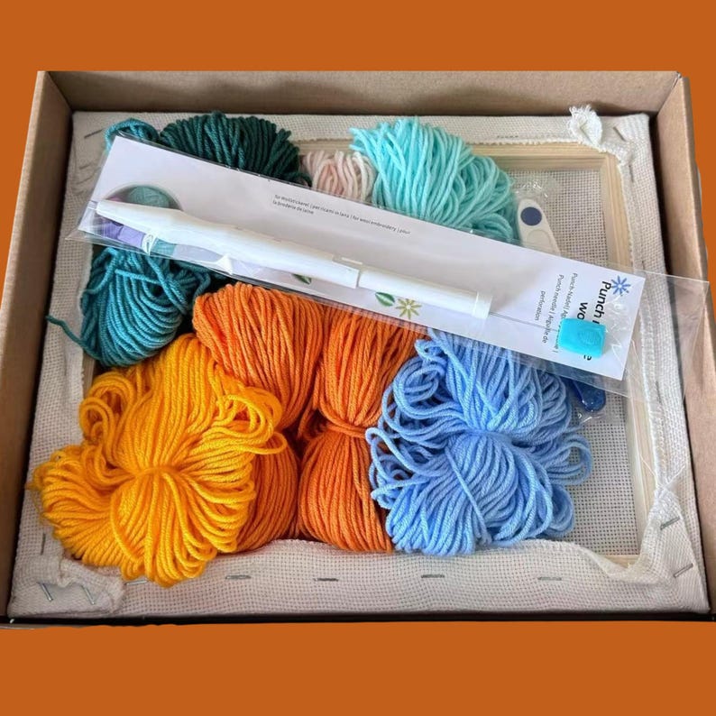 Beginner Punch Needle Kit: Minimalist DIY Wall Decor (12"x16") - Etsy