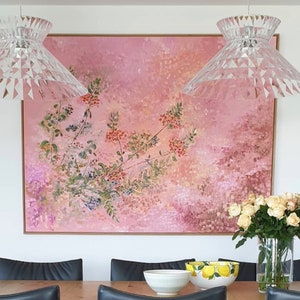 Flower Paint by Number - Paint by Number Kit Adult | DIY Oil Painting | DIY Kit - Handmade Wall Decor -Best Gift