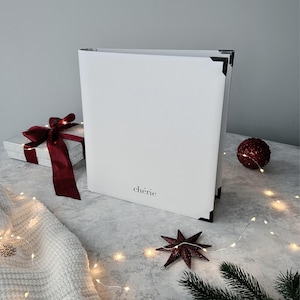 Reliure à anneaux A4 avec anneaux en D, reliure de livre de recettes, couverture A4 de carnet de notes, couverture de dossier de bureau, classeur papier, classeur bloc-notes, registres