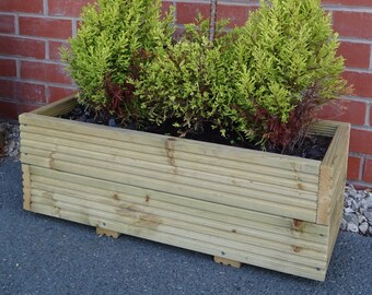 Wooden Rectangular Trough Planter 27.5"