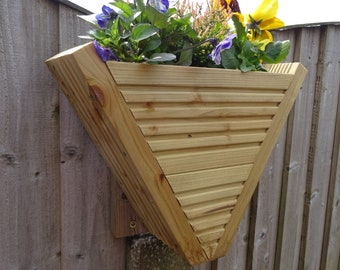 Wooden Garden Planter MIDI wall/fence Hanging