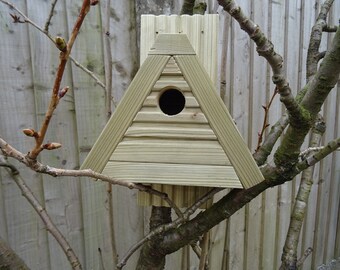 Handmade Wooden Bird Nesting Box Fence-Tree Mounting