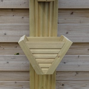 Vertical Triple MINI Wooden Garden Planter fence/wall Hanging image 5