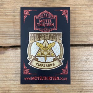 Hexside Emperor&#39;s Coven - eco-friendly wooden pin badge, inspired by The Owl House