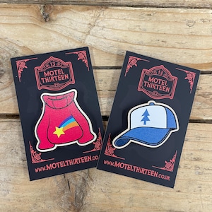Mystery Twins Combo - Gravity Falls inspired eco-friendly wooden pin badges