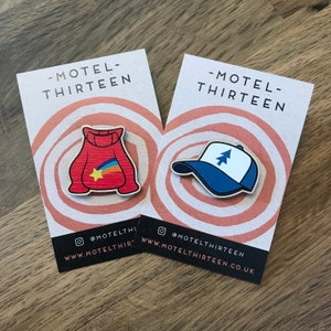 Mystery Twins Combo - Gravity Falls inspired eco-friendly wooden pin badges