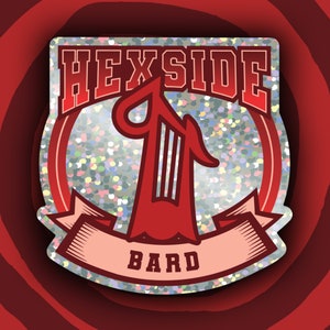 Hexside Bard Die Cut Glitter Sticker - Inspired by The Owl House