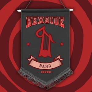 Hexside Bard Coven Pennant - The Owl House inspired wall hanging decoration